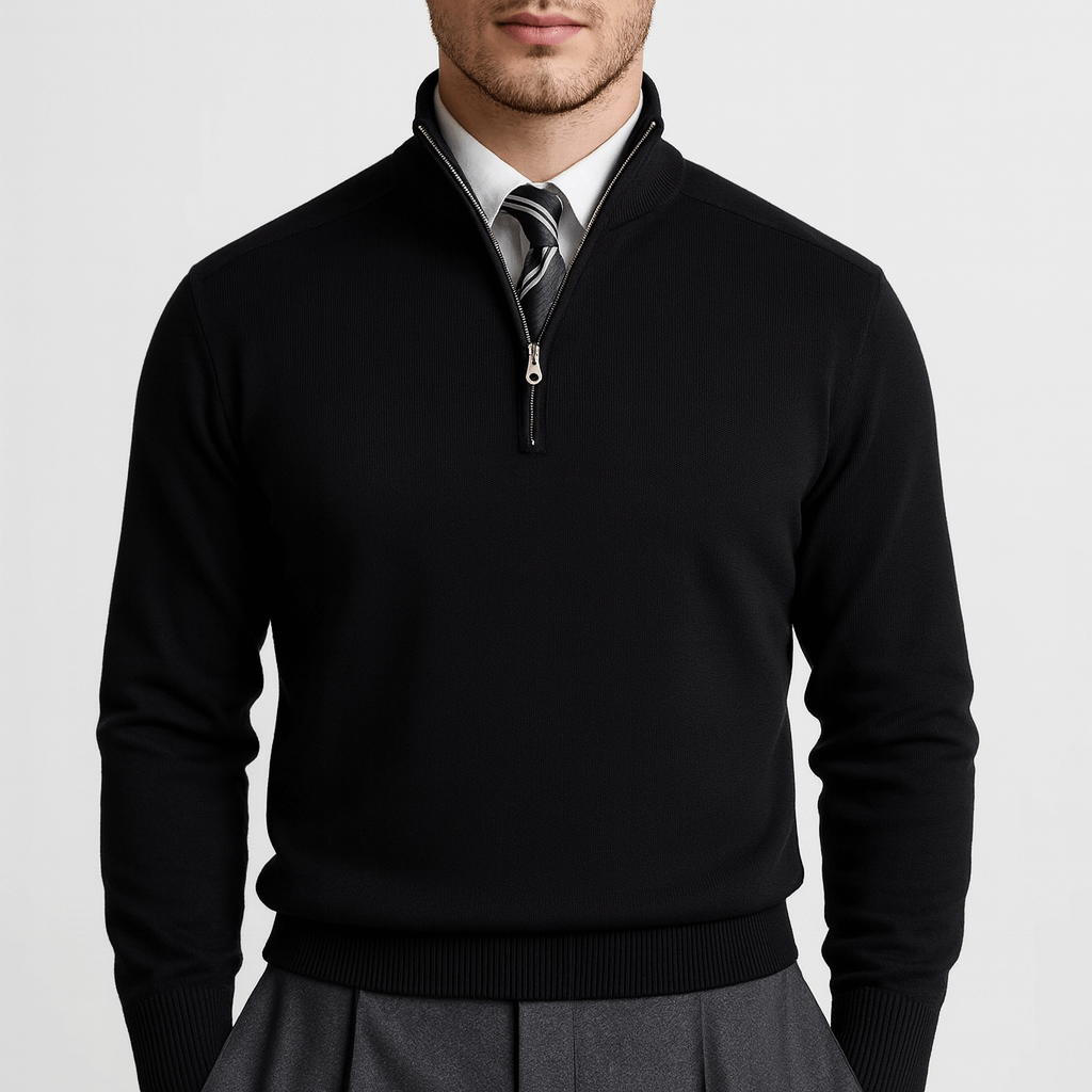 John | Half-Zip Knit Sweater for Men