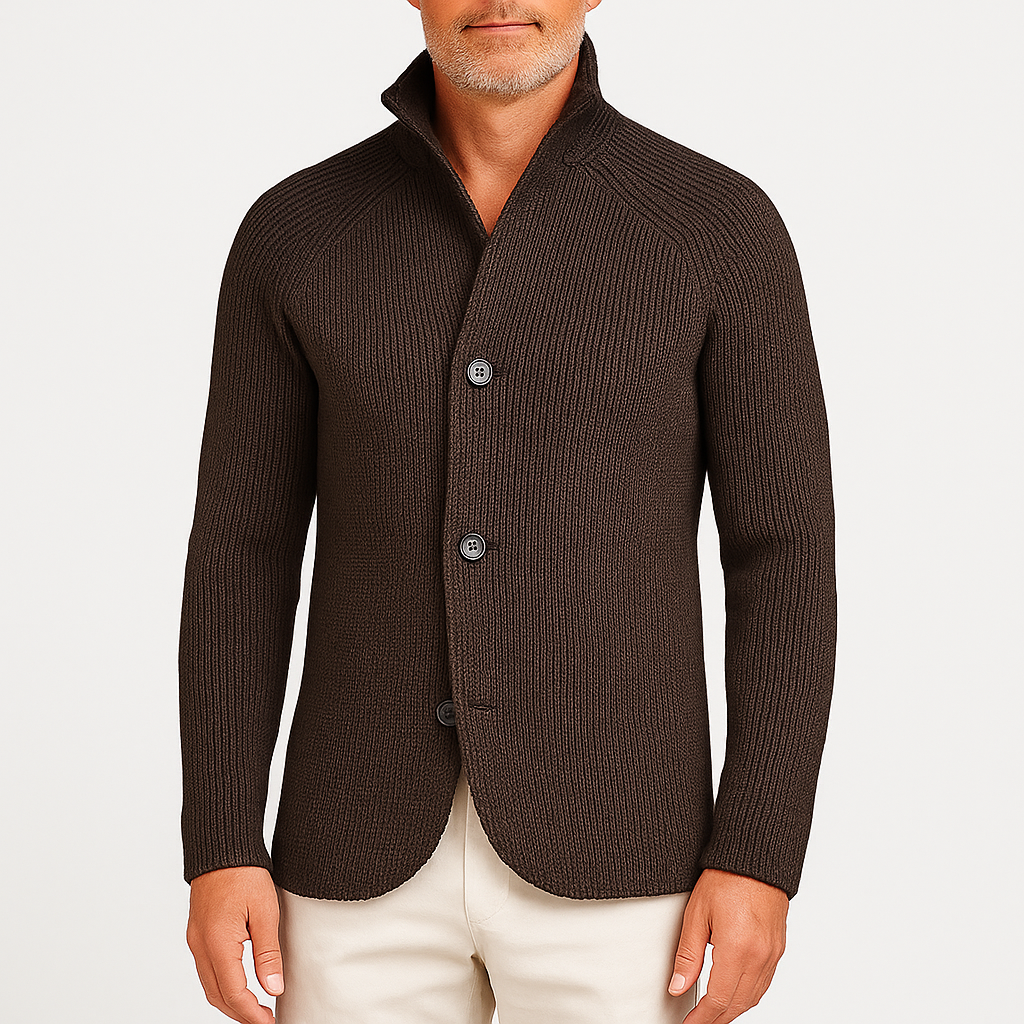 Mike | Cozy Knit Cardigan with Button Detail
