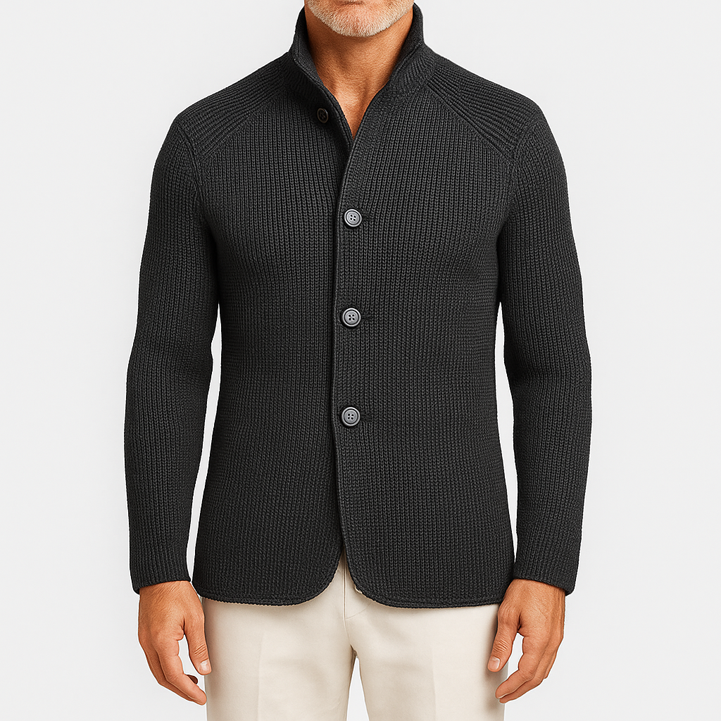 Mike | Cozy Knit Cardigan with Button Detail