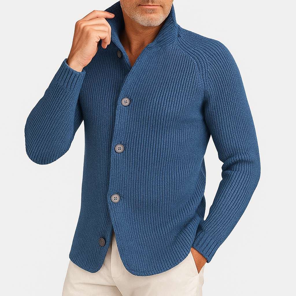 Mike | Cozy Knit Cardigan with Button Detail