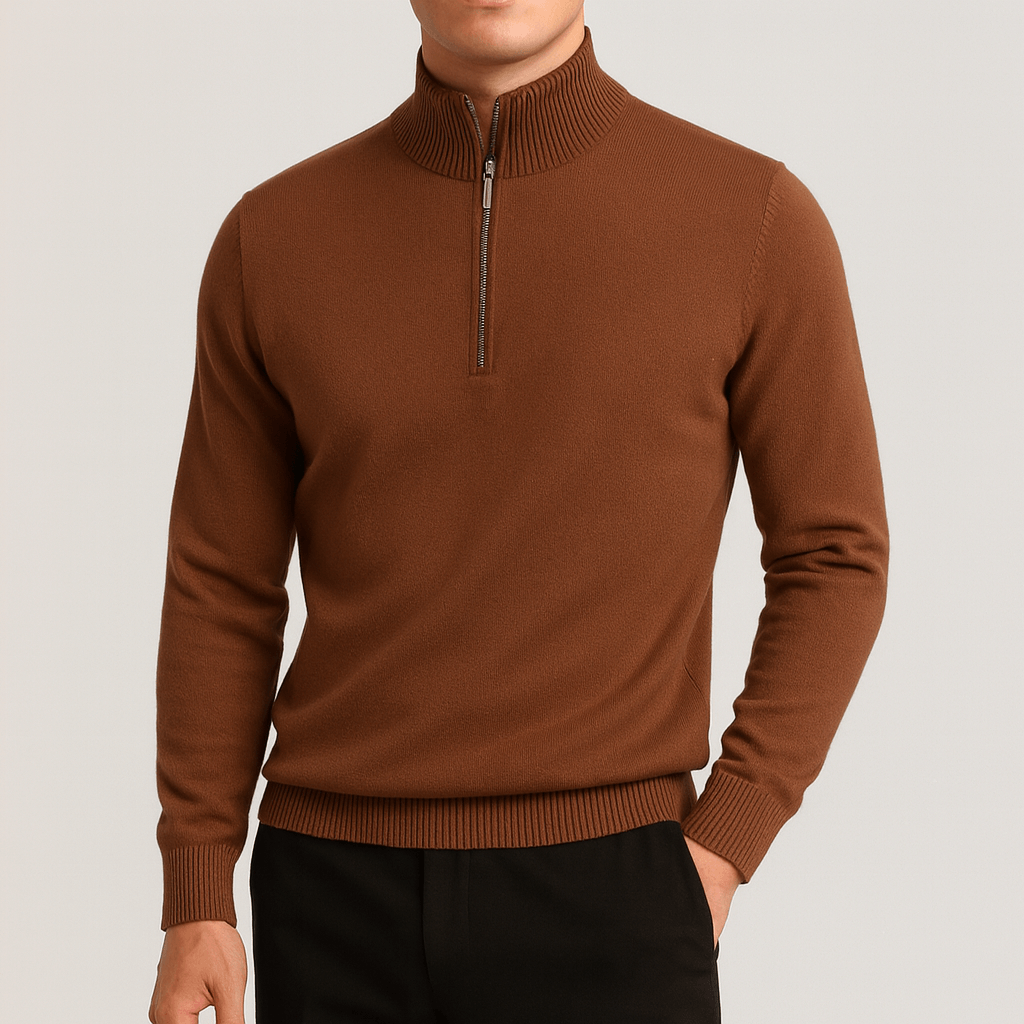 Alex | Cozy Knit Zip-Up Sweater for Men