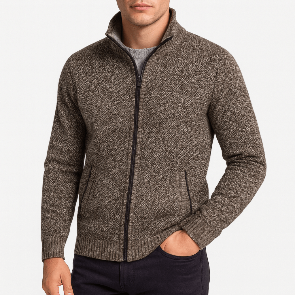 Alex | Knitted Zip Cardigan for Men