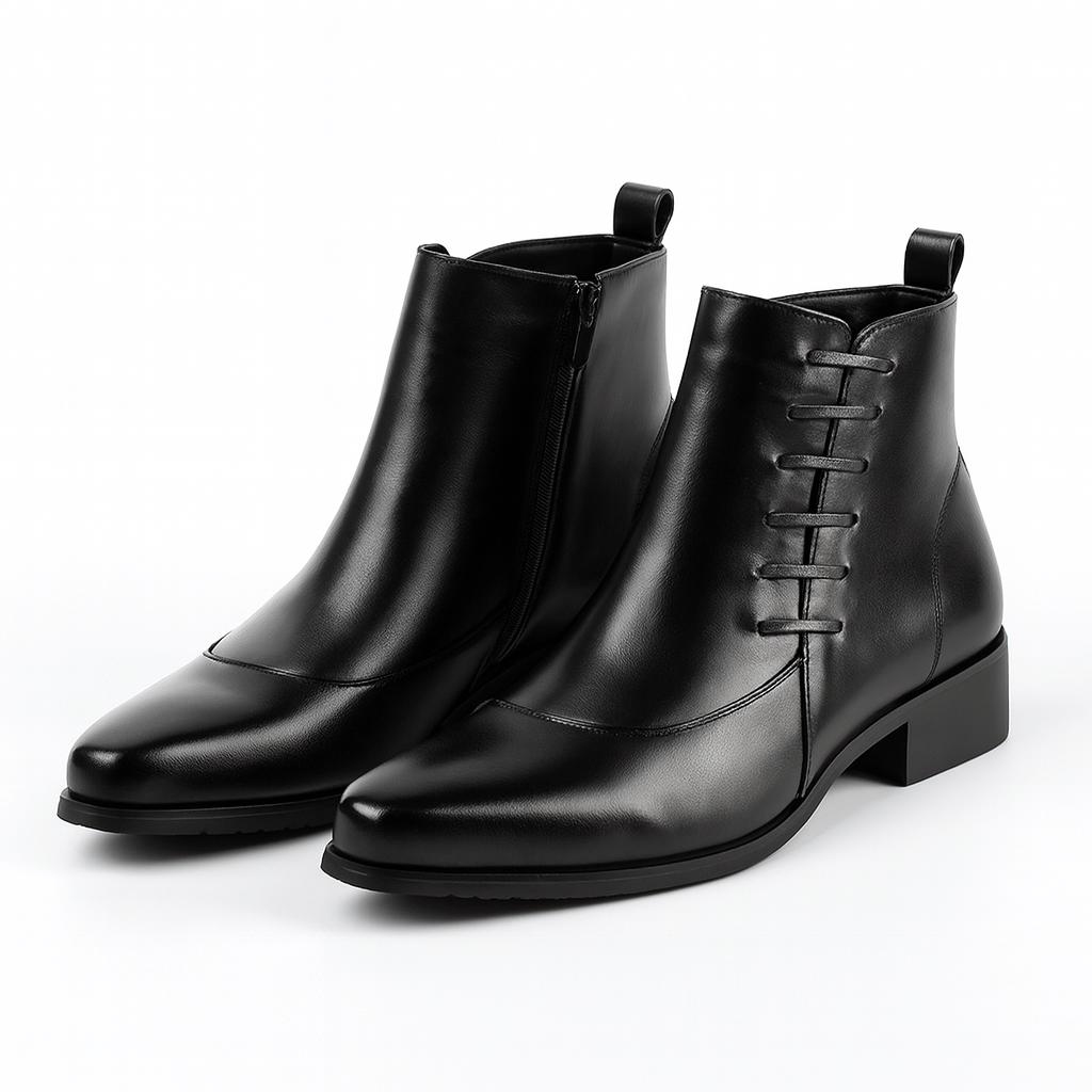 Ryan | Elegant Leather Dress Boots for Men