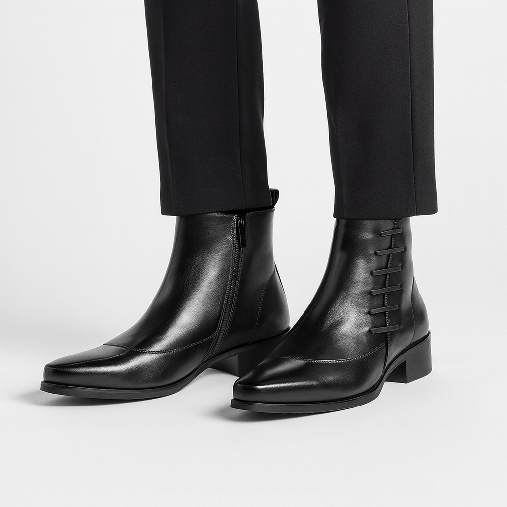 Ryan | Elegant Leather Dress Boots for Men