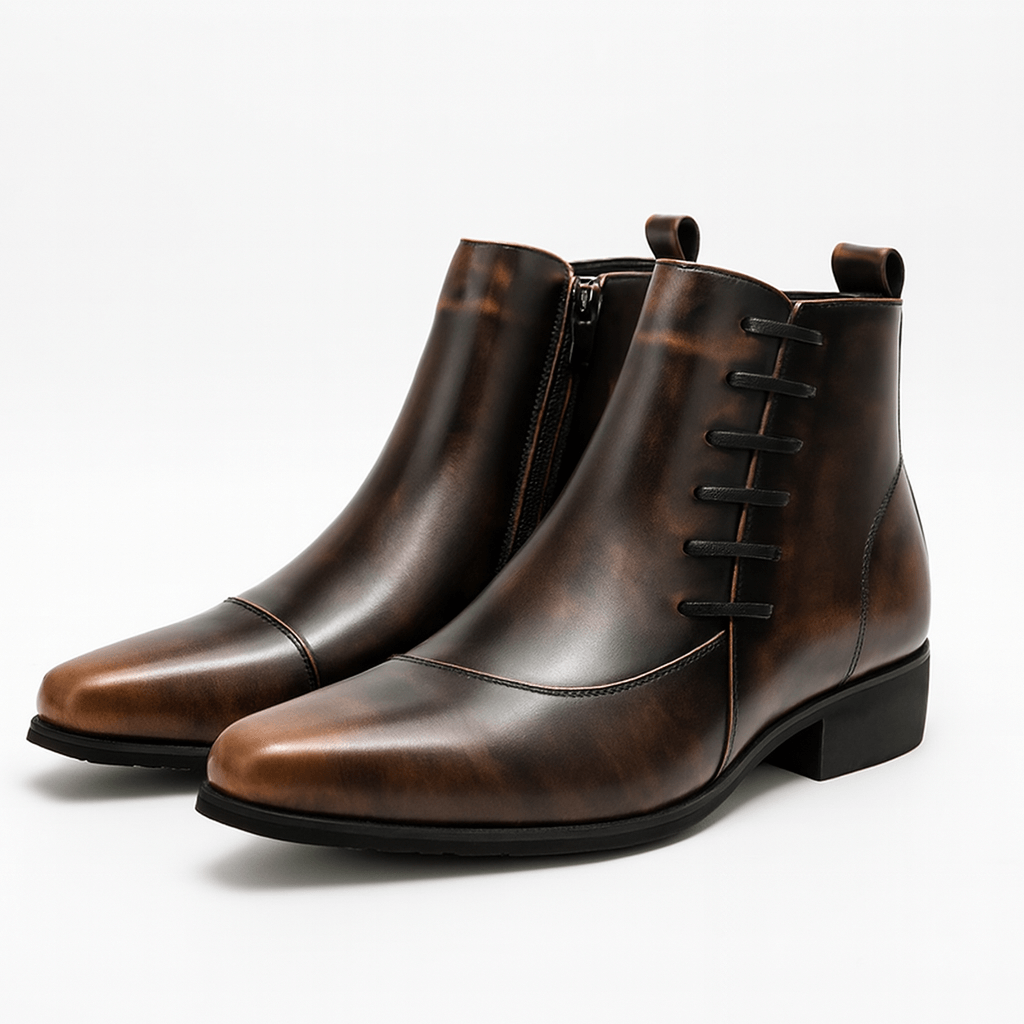 Ryan | Elegant Leather Dress Boots for Men