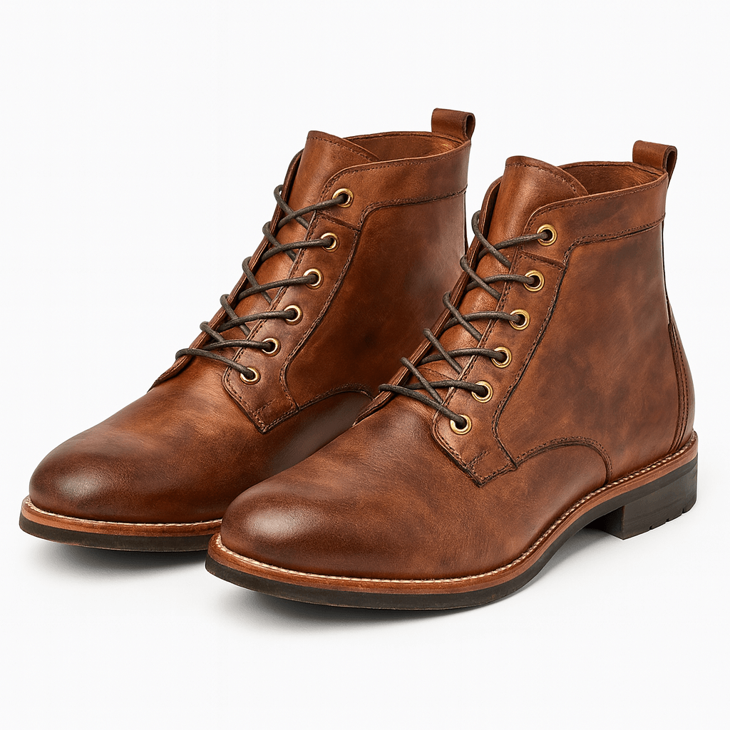 Alex | Elegant Leather Lace-Up Boots