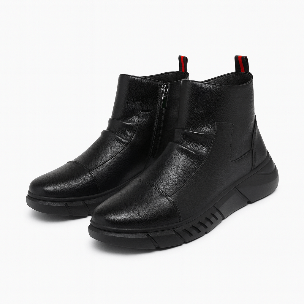 Josh | Premium Leather Zip Ankle Boots