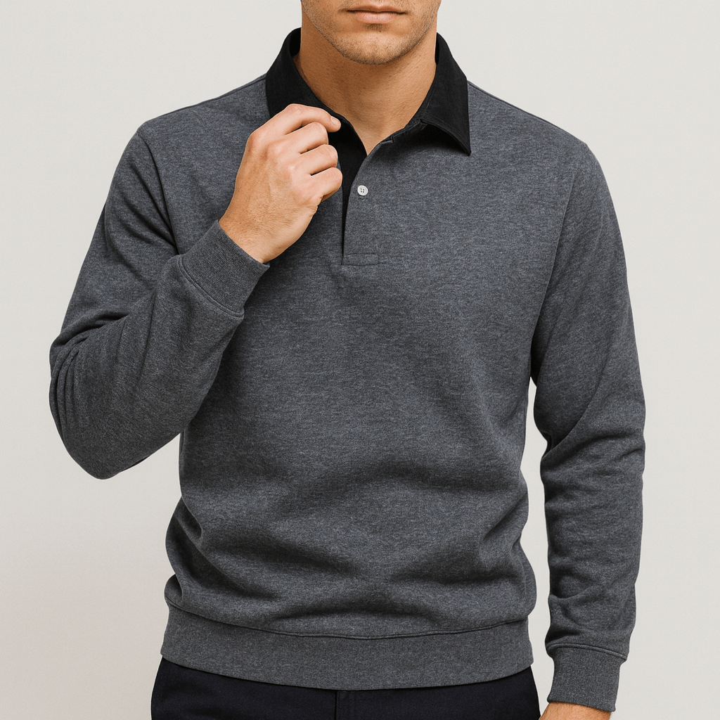 Jake | Lightweight Polo Sweater for Men