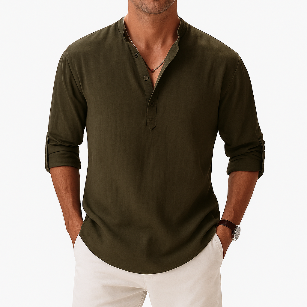 Ryan | Linen Blend Casual Shirt for Men