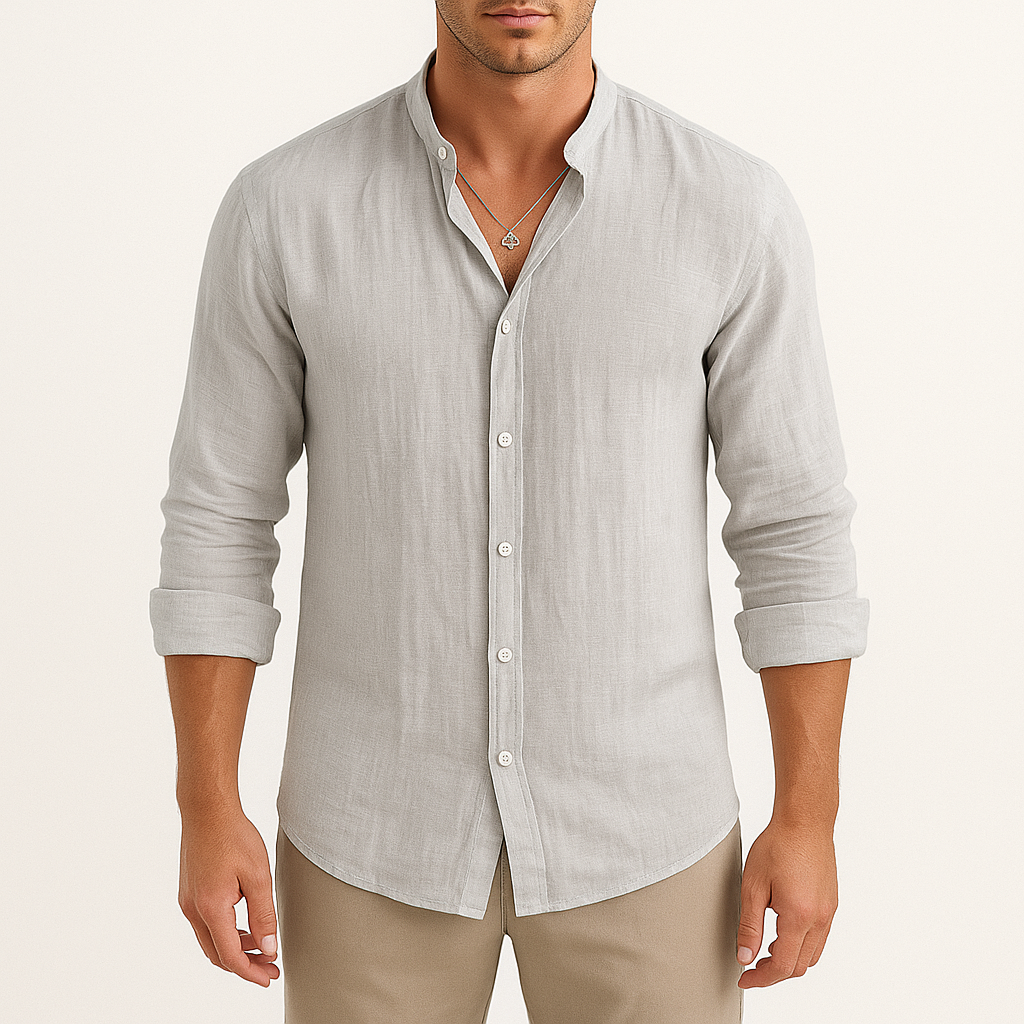 Josh | Linen Button-Up Shirt for Men
