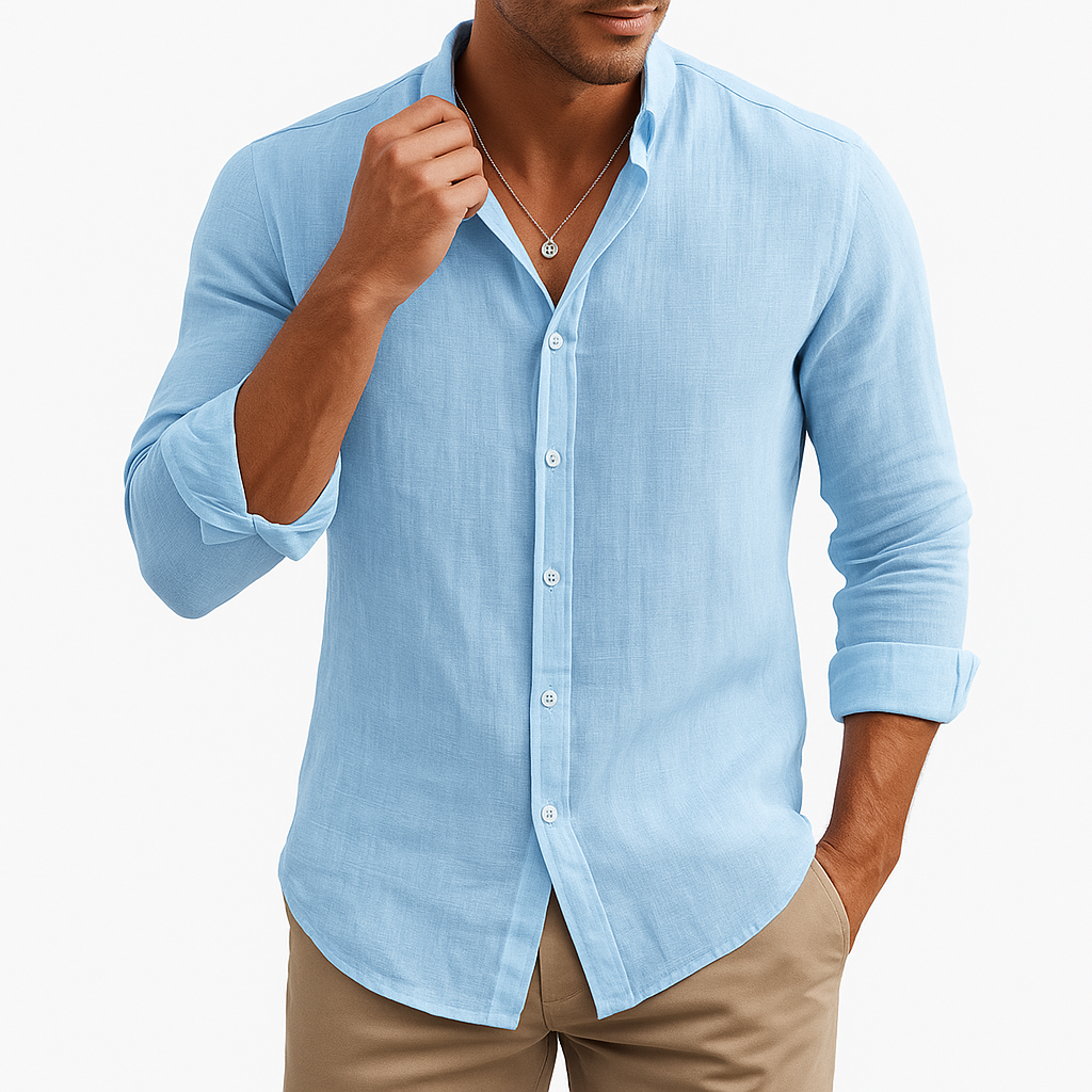 Josh | Linen Button-Up Shirt for Men