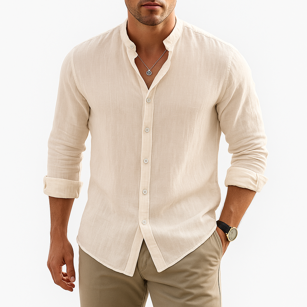 Josh | Linen Button-Up Shirt for Men