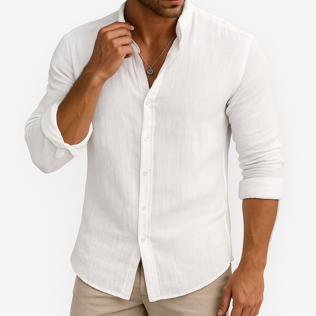 Josh | Linen Button-Up Shirt for Men