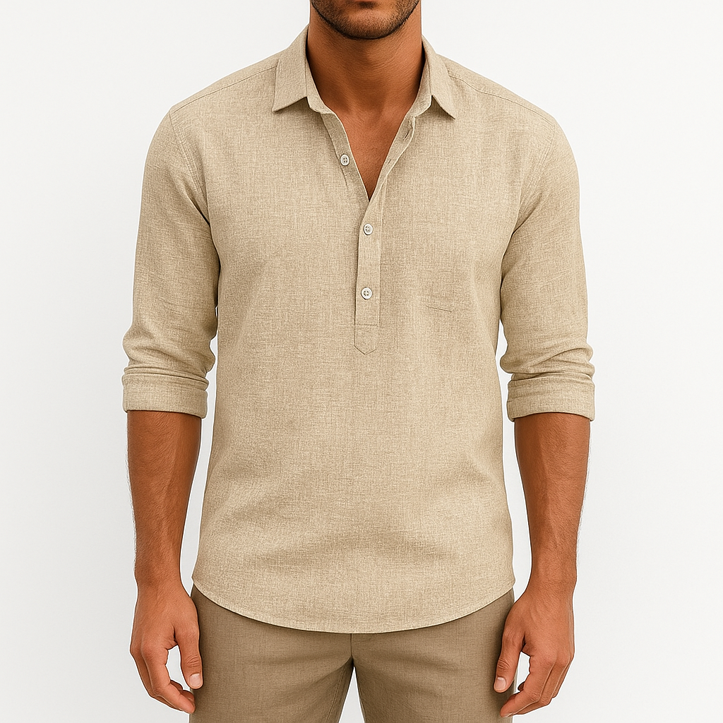 Mike | Linen Button-Up Shirt for Men