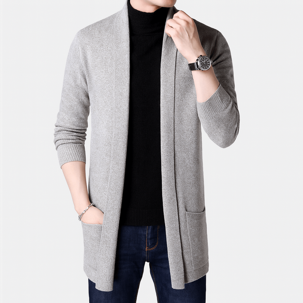 Jake | Cozy Long Knit Cardigan for Men