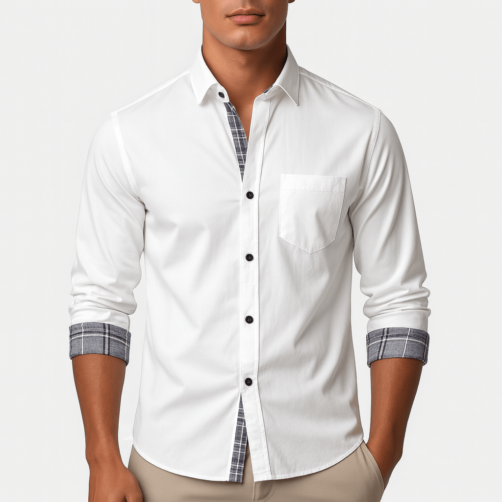 Alex | Long Sleeve Casual Button-Down Shirt