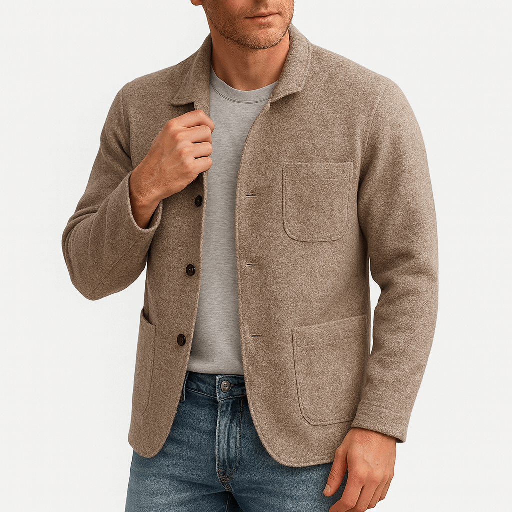 Tom | Thermal Cardigan with Multi-Pocket Design