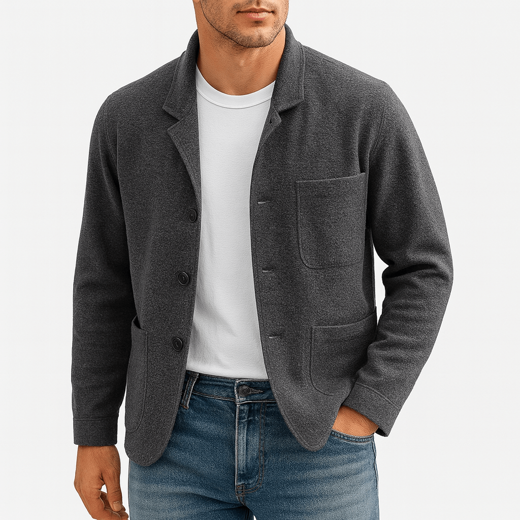 Tom | Thermal Cardigan with Multi-Pocket Design