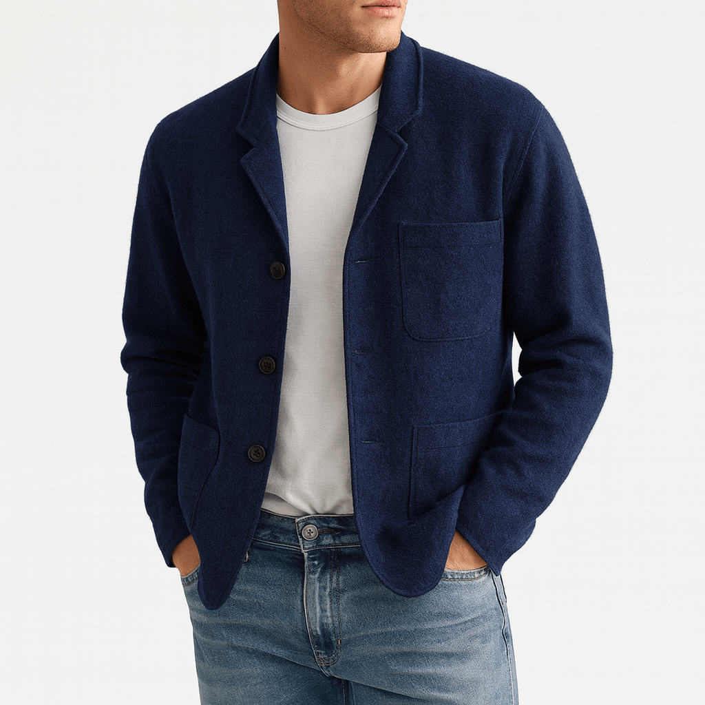 Tom | Thermal Cardigan with Multi-Pocket Design