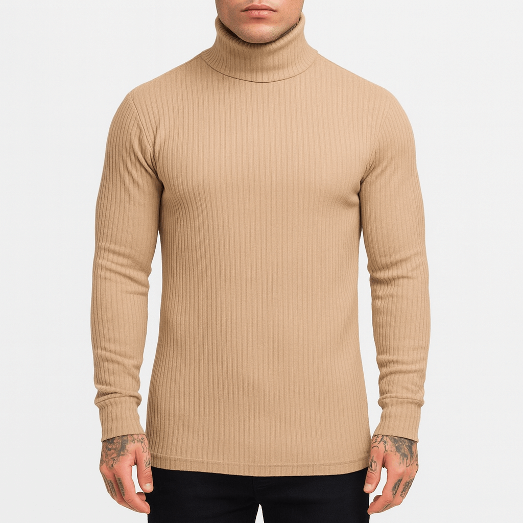 Josh | Ribbed Turtleneck Sweater for Men