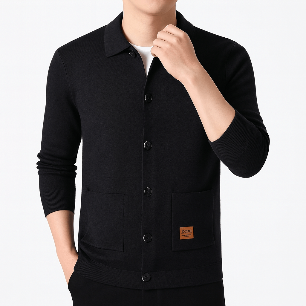 Adam | Slim Fit Cardigan with Elegant Collar