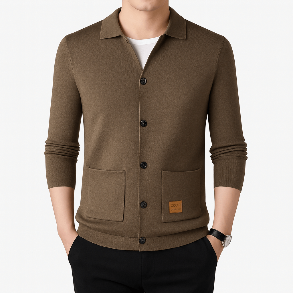 Adam | Slim Fit Cardigan with Elegant Collar