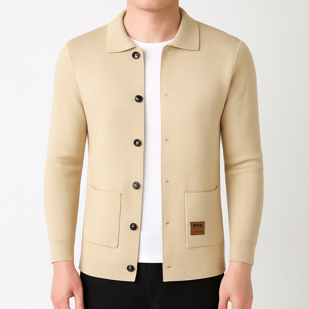 Adam | Slim Fit Cardigan with Elegant Collar
