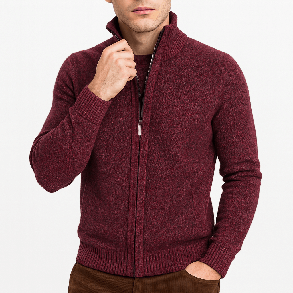 Matt | Slim Fit Wool Cardigan for Men