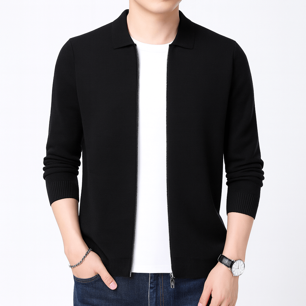 Ben | Slim Fit Wool Cardigan for Men