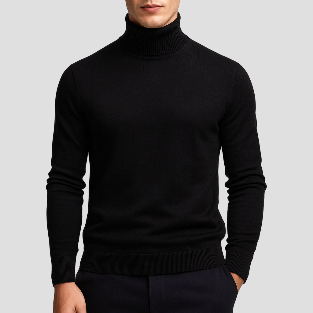 Trenton | Solid Turtleneck Sweater