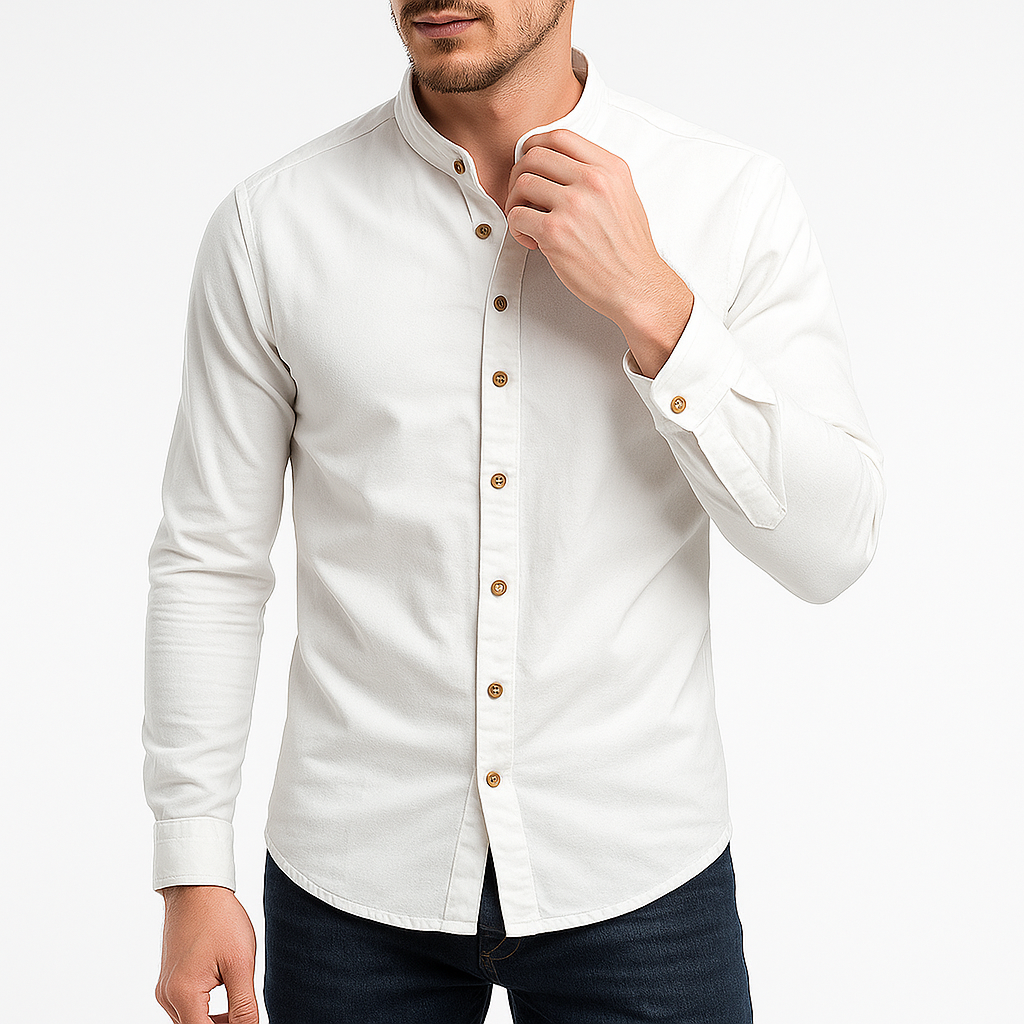 Ethan | Stand Collar Casual Shirt for Men