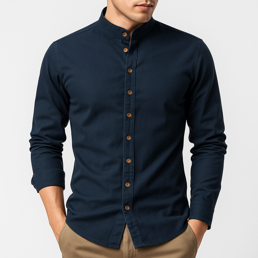 Ethan | Stand Collar Casual Shirt for Men