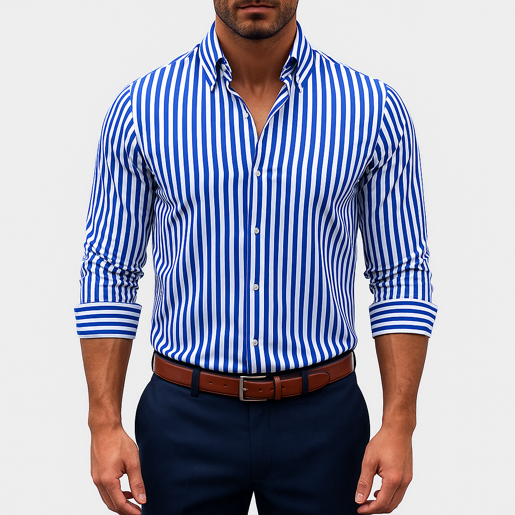 Josh | Striped Casual Overshirt for Men