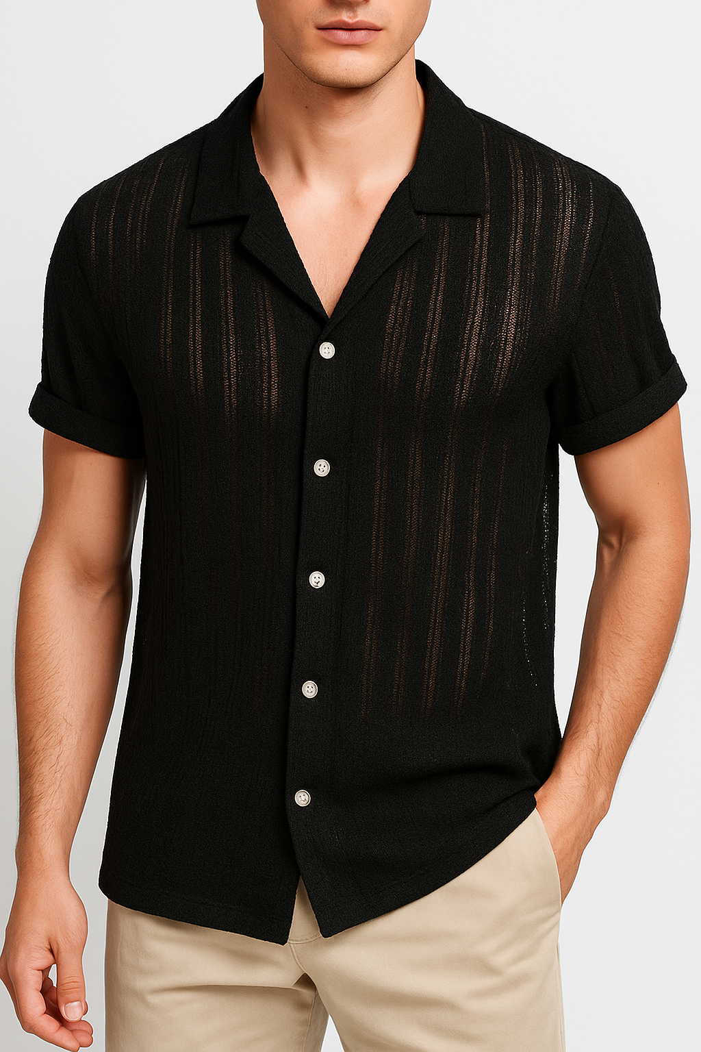 Adam | Striped Casual Summer Shirt for Men