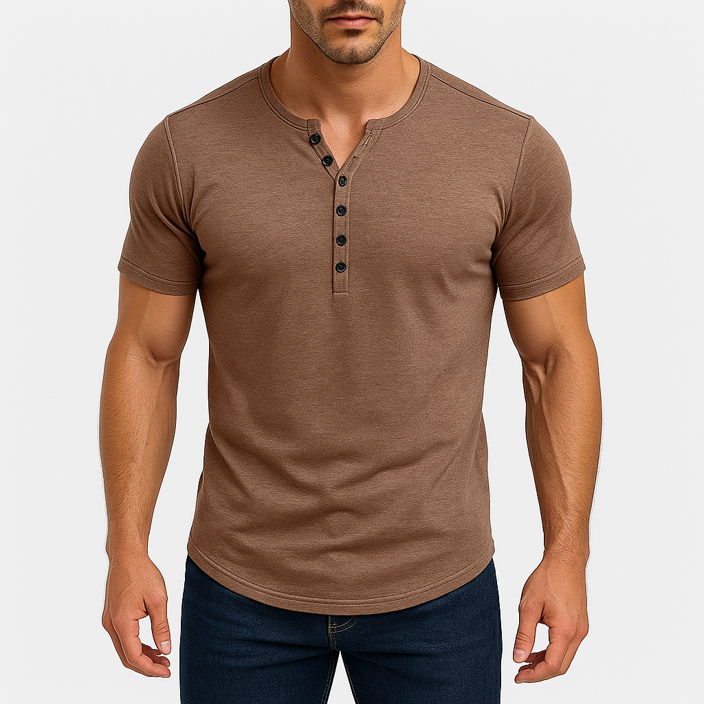 Ethan | Tailored Henley Shirt for Men