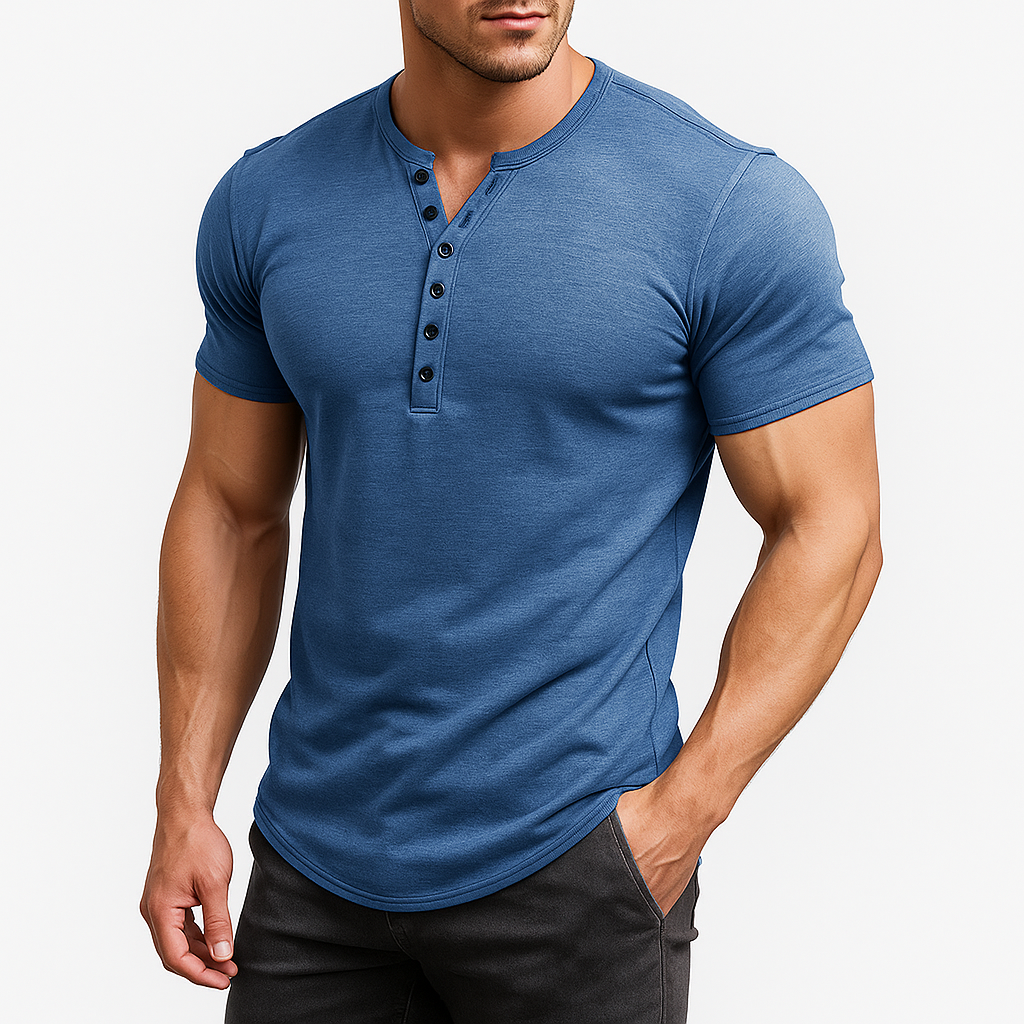 Ethan | Tailored Henley Shirt for Men
