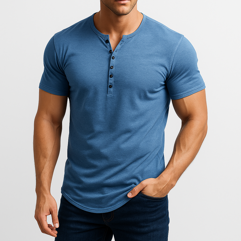 Ethan | Tailored Henley Shirt for Men