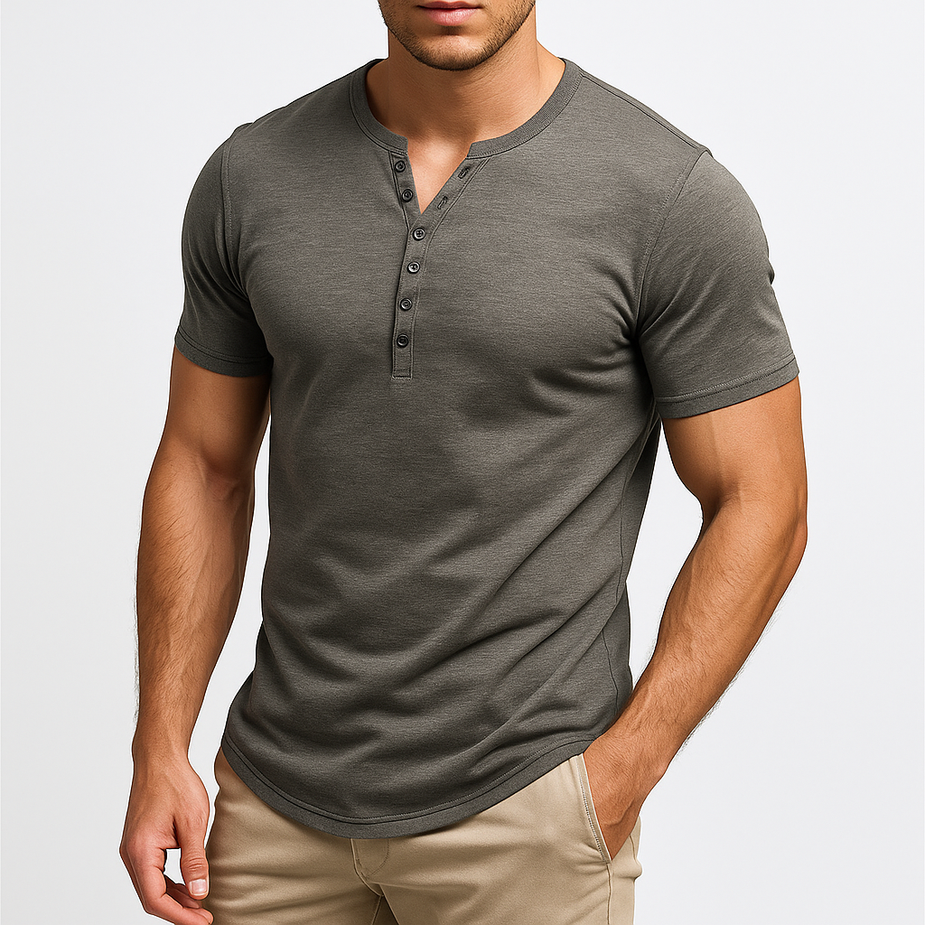 Ethan | Tailored Henley Shirt for Men