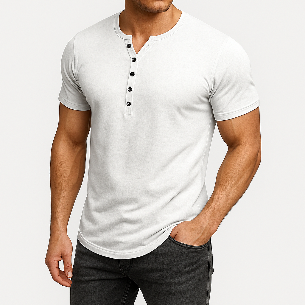 Ethan | Tailored Henley Shirt for Men