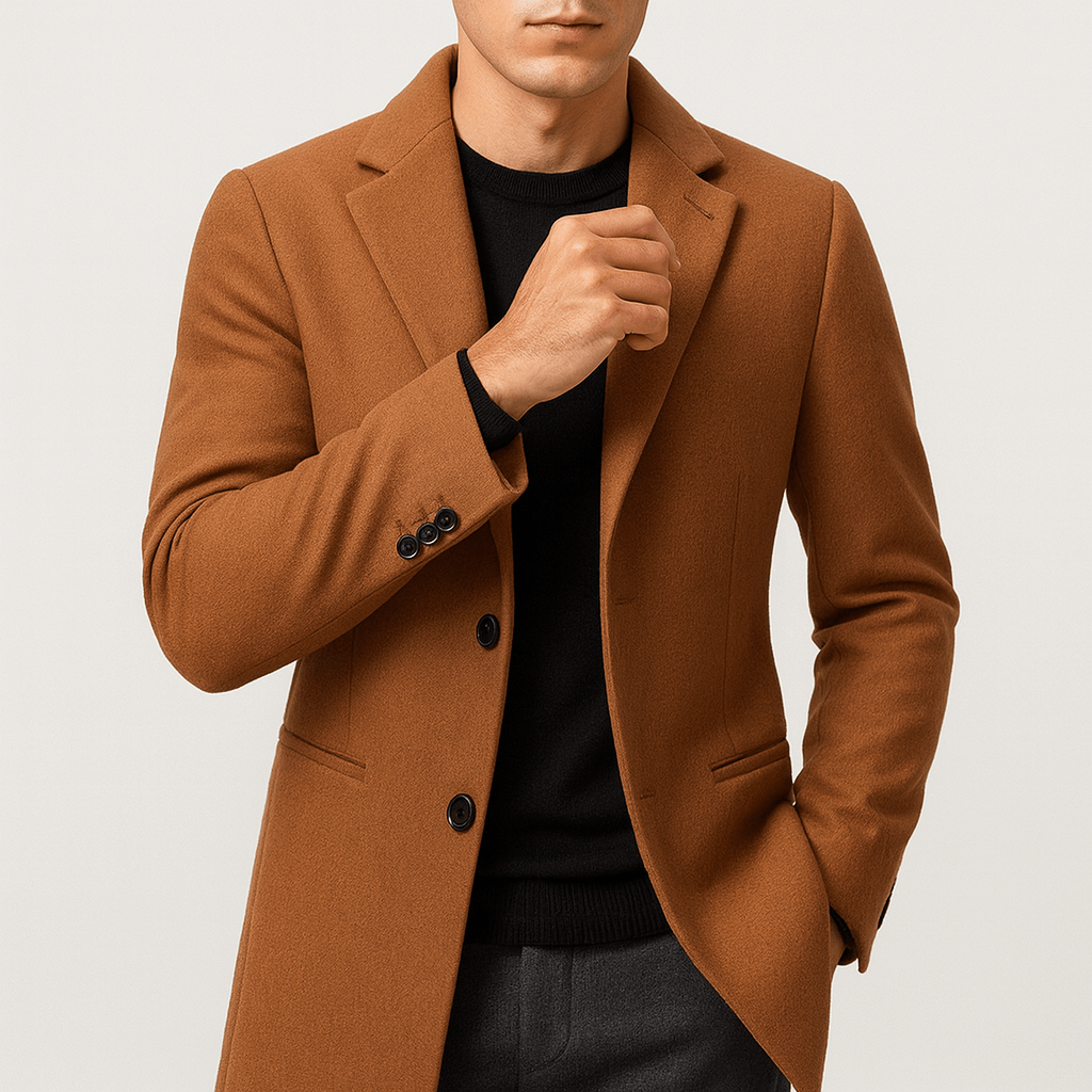 Ryan | Tailored Wool Overcoat for Men