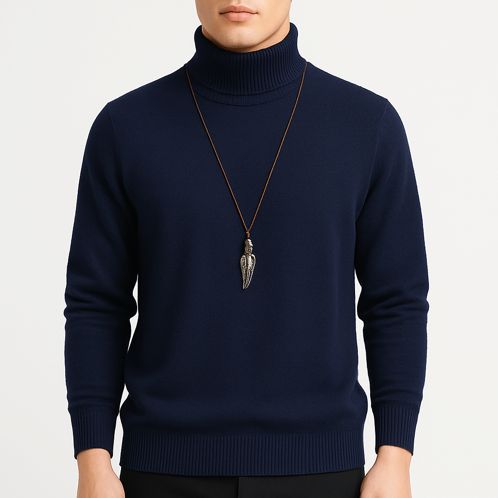Alex | Cozy Turtleneck Knit Sweater for Men