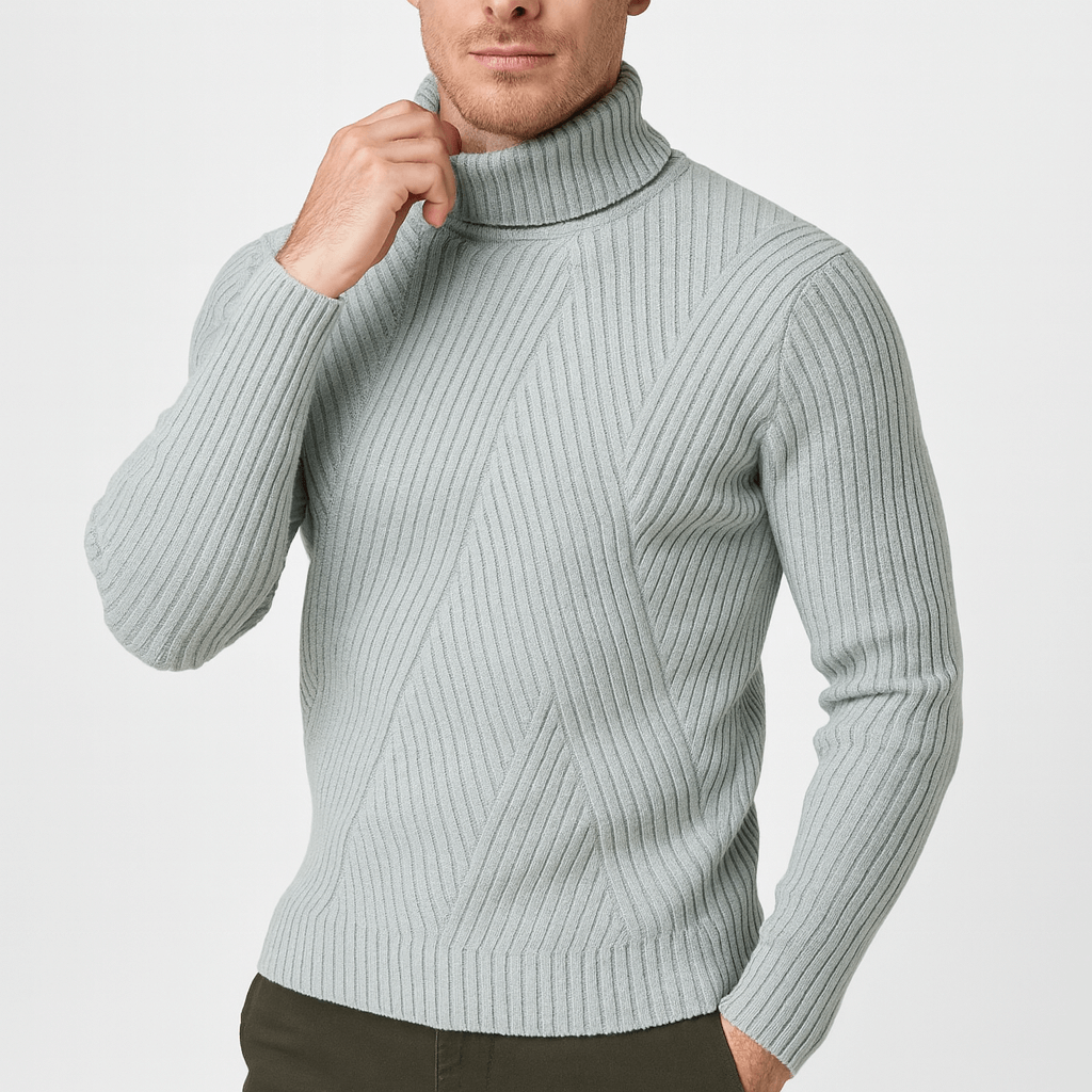 Ben | Turtleneck Ribbed Sweater for Men