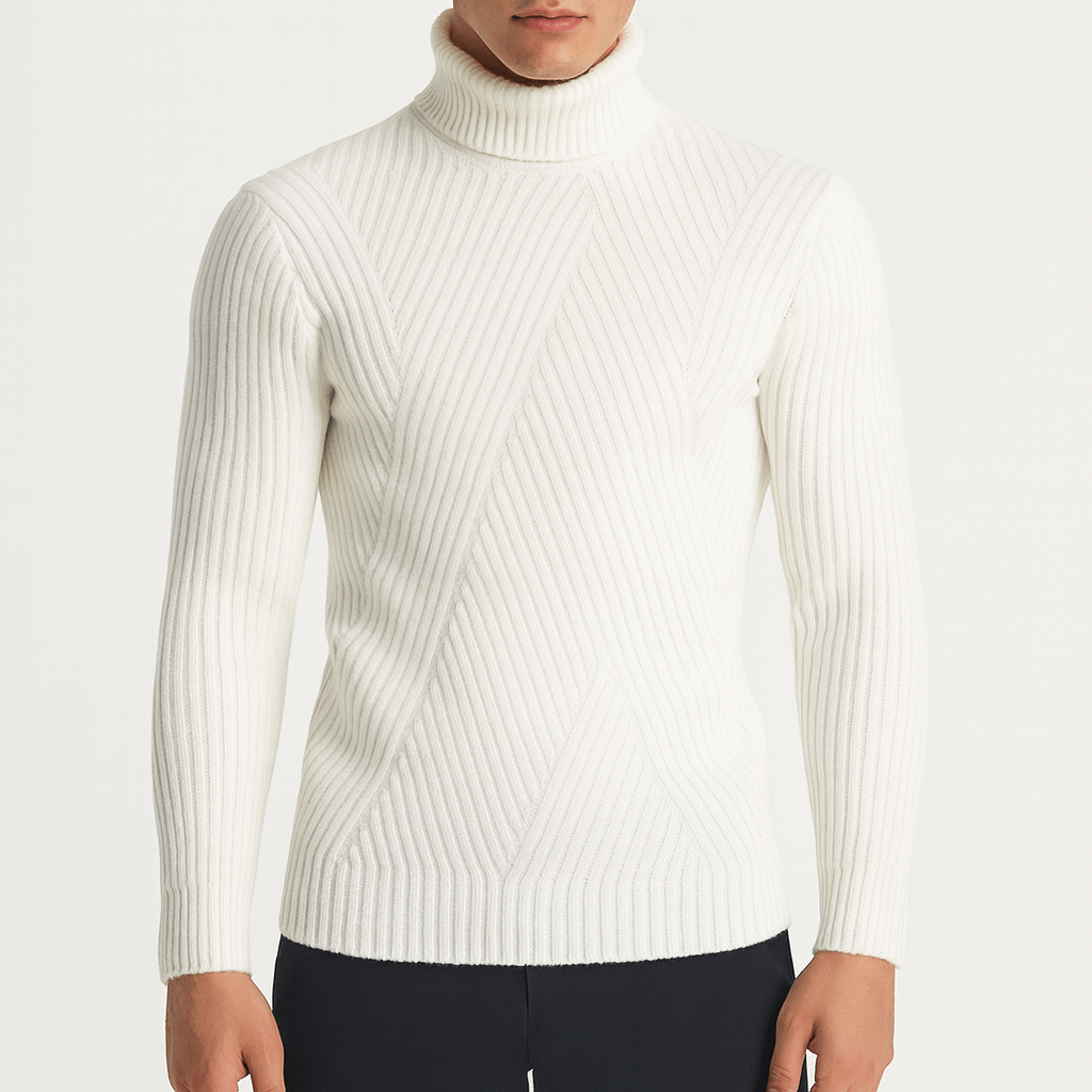 Ben | Turtleneck Ribbed Sweater for Men
