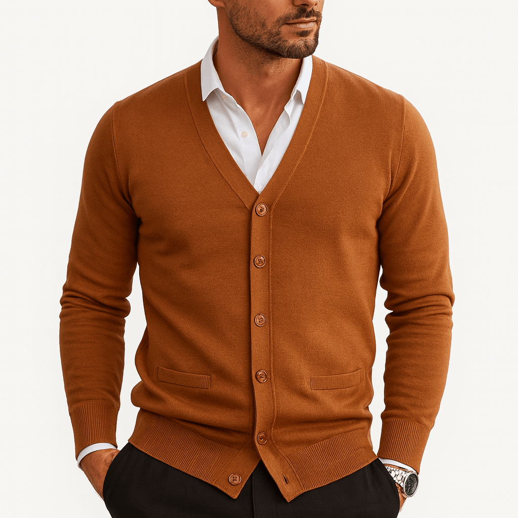 Luke | V-Neck Button Cardigan for Men