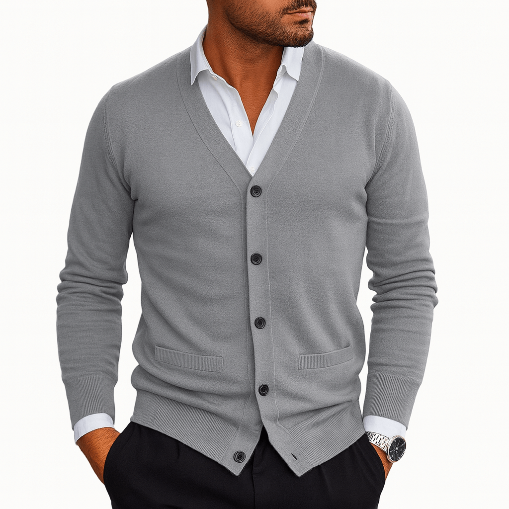 Luke | V-Neck Button Cardigan for Men