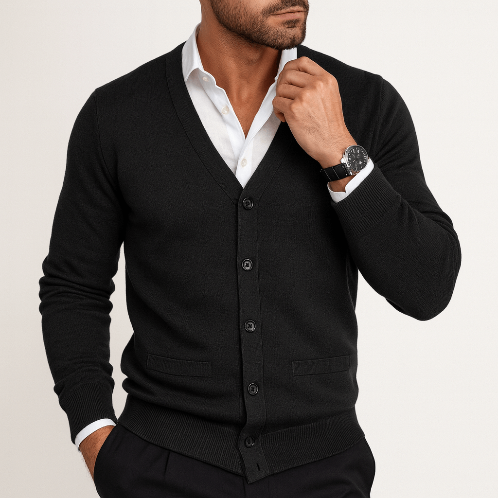 Luke | V-Neck Button Cardigan for Men