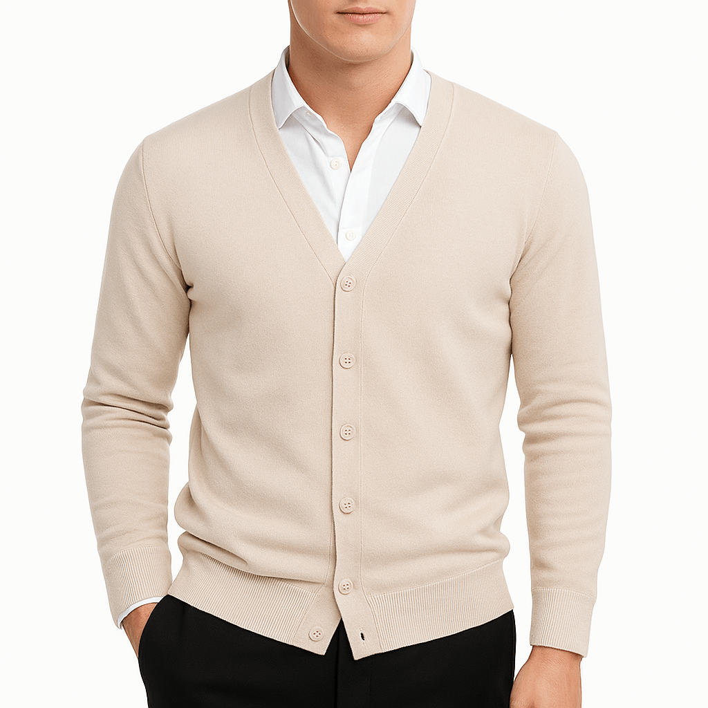 Jake | V-Neck Button-Down Knit Cardigan