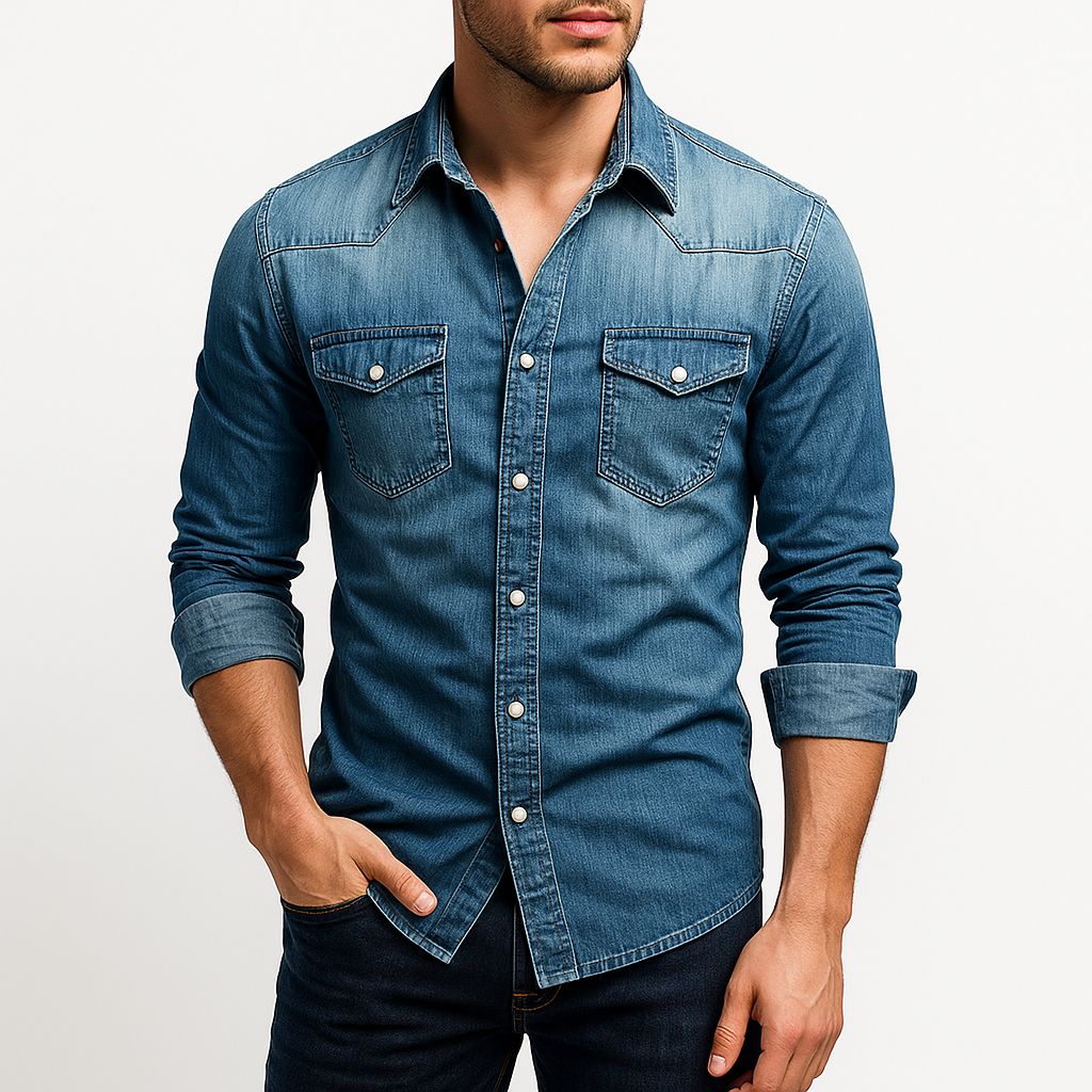 Matt | Classic Western Denim Shirt for Men