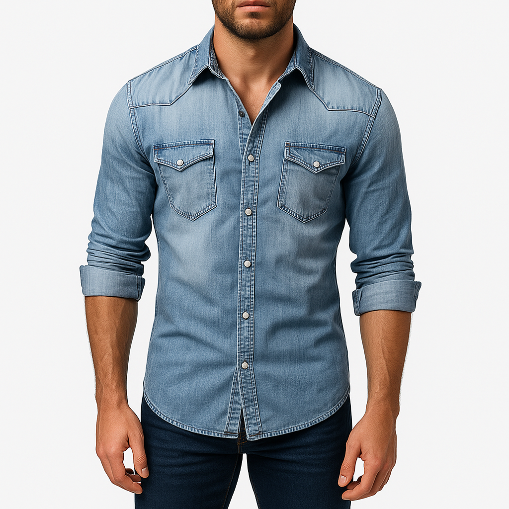Matt | Classic Western Denim Shirt for Men