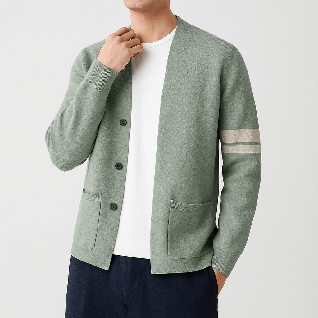 Jake | Cozy Wool Knit Cardigan for Men